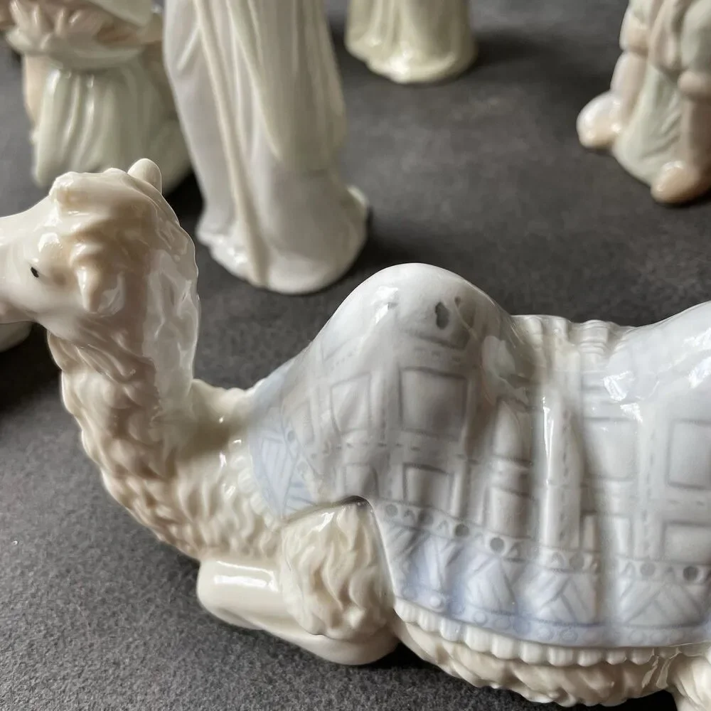 Navtivity Set 10 Piece Mary Joseph Jesus Wise Men Camel Cow Sheep